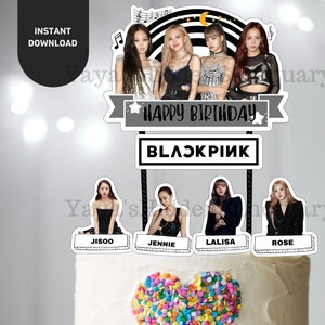 blackpink sticker blackpink cake topper blackpink centerpiece blackpink party decor blackpink party supply blackpink cupcake topper party supplies paper party supplies lifepharmafze com