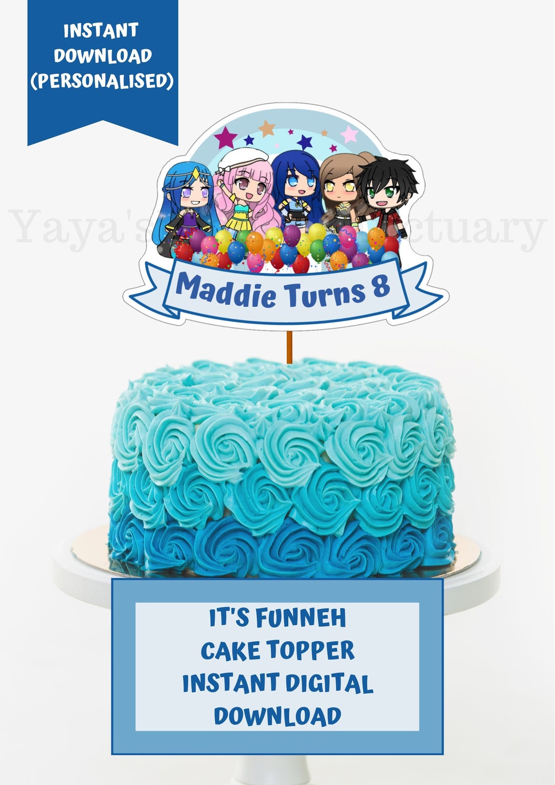 It's Funneh Cake Topper It's Funneh Centerpiece - Etsy