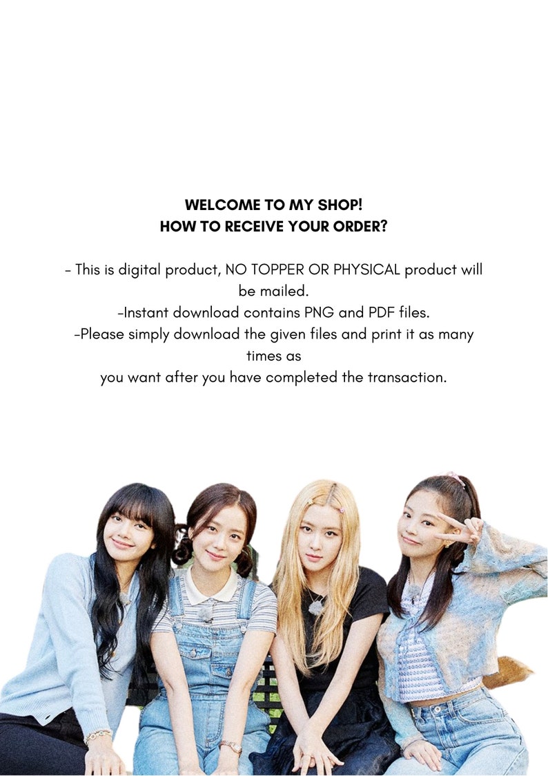 blackpink sticker blackpink cake topper blackpink centerpiece blackpink party decor blackpink party supply blackpink cupcake topper party supplies paper party supplies lifepharmafze com