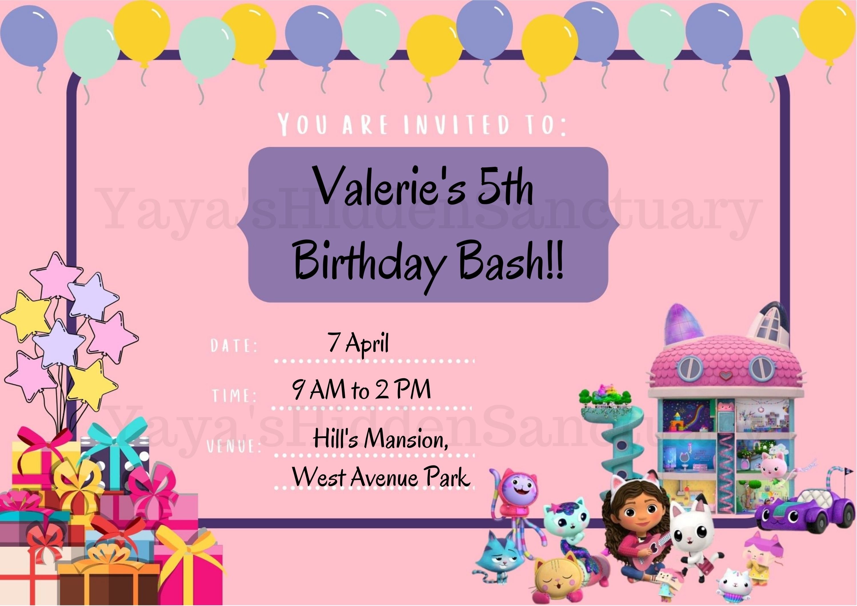 gabby-dollhouse-birthday-invitation-card-invitation-card-etsy-australia