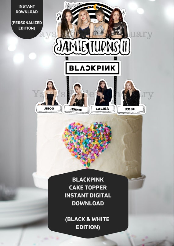 blackpink party supply printable blackpink centerpiece blackpink cake topper blackpink sticker blackpink party decor baking cake decoration craft supplies tools timeglobaltech com
