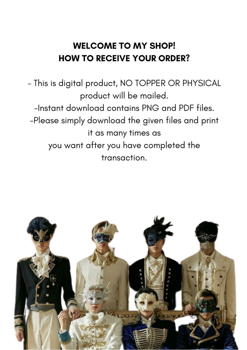 enhypen cake topper enhypen centerpiece enhypen party etsy