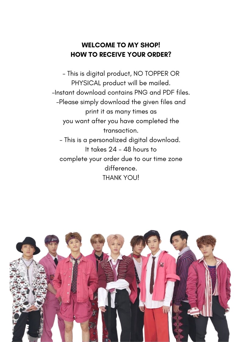 neo culture technology nct sticker nct 127 nct cupcake topper nct party decor nct centerpiece nct party supply nct cake topper cake toppers picks party decor