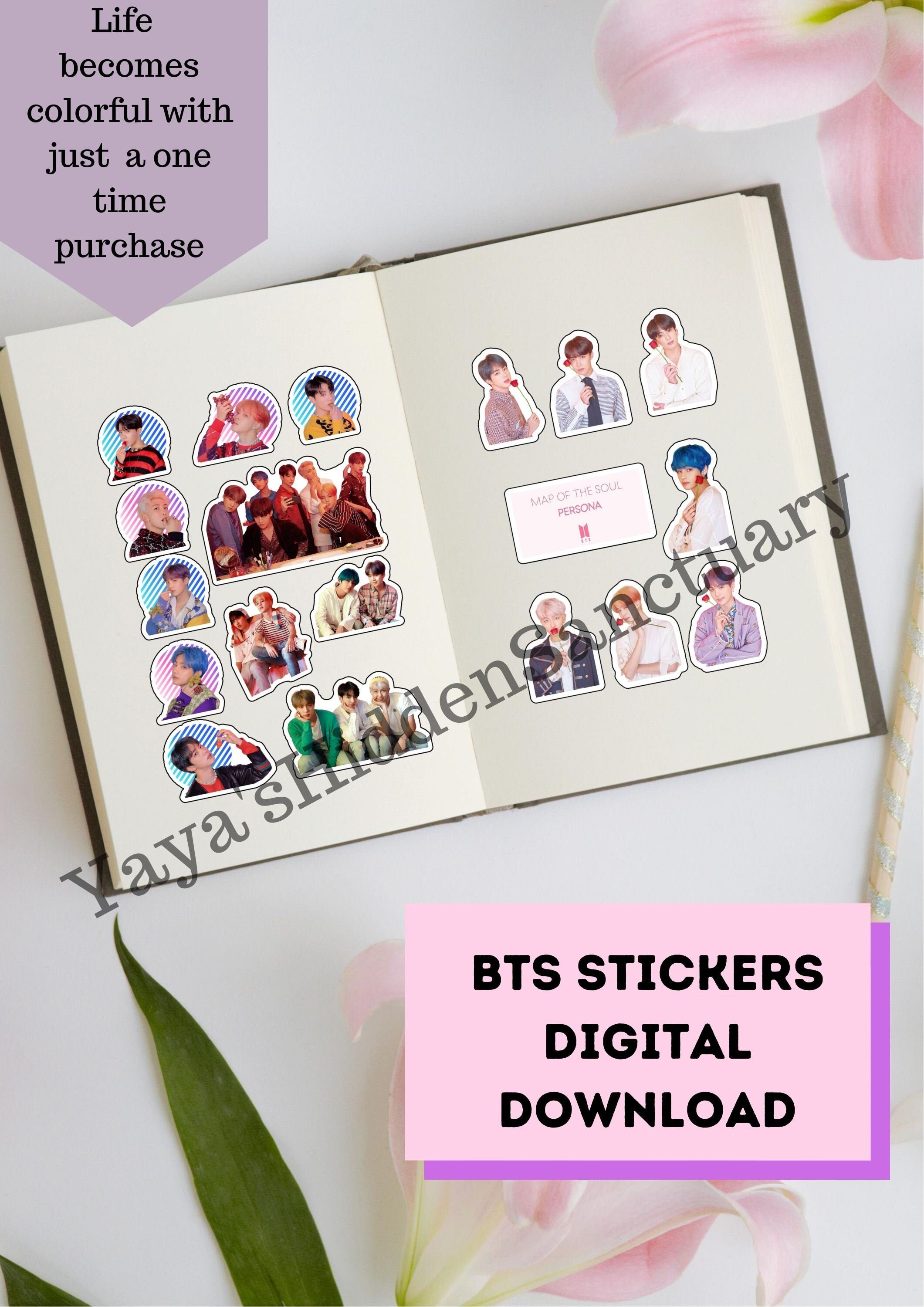 BTS Stickers BTS Stationery BTS Decoration Kpop Stickers Etsy
