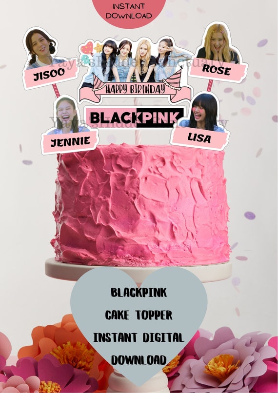 blackpink party decor printable personalised blackpink centerpiece blackpink party supply blackpink sticker blackpink cake topper cake toppers cake toppers picks timeglobaltech com
