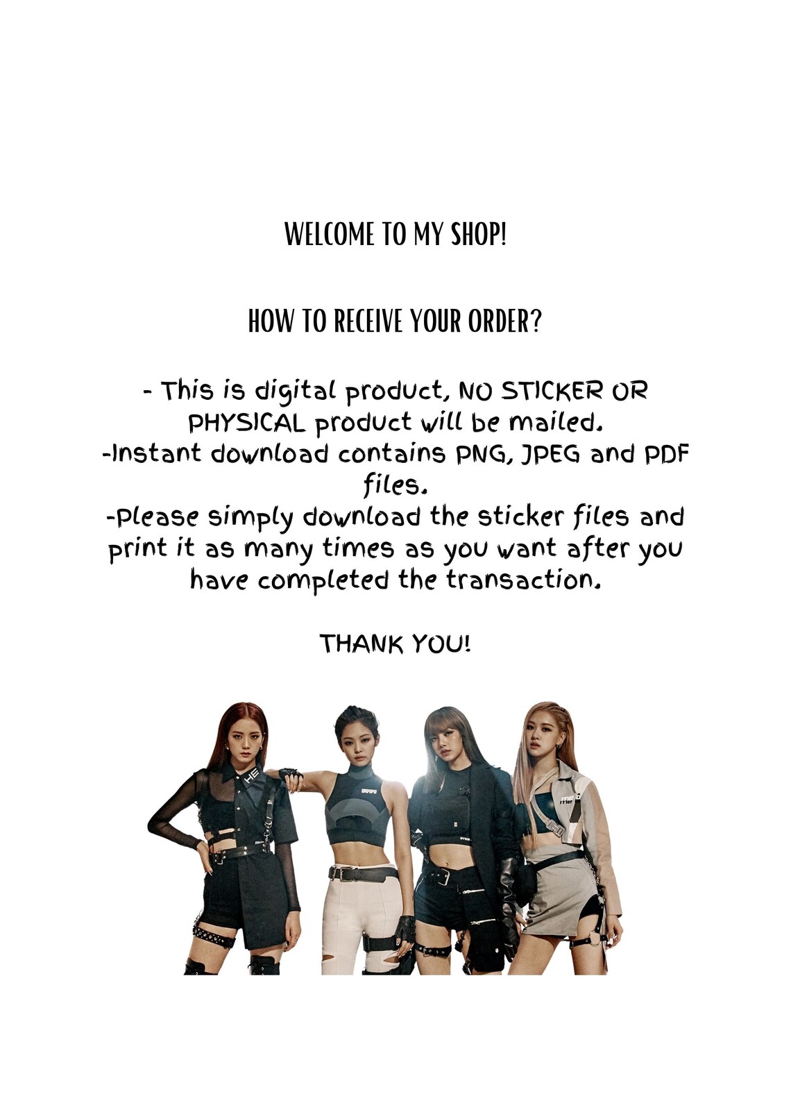 blackpink stickers blackpink stationery blackpink etsy