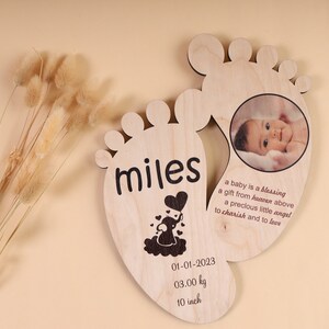 Wooden Baby Feet Shape for Crafts and Decoration Laser Cut Baby Feet