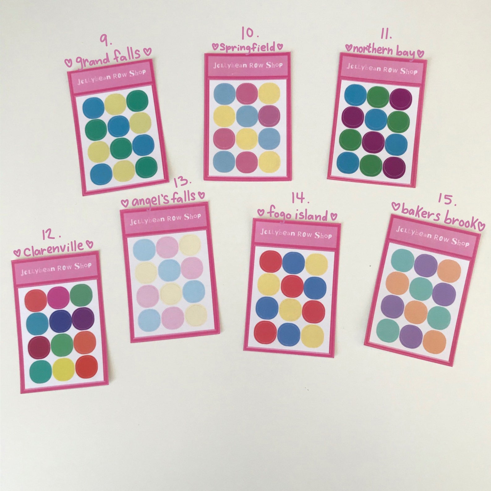 Circle Sticker Sheets Etsy