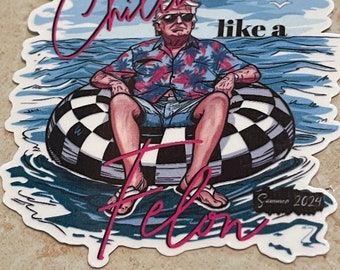 pegatina "Relajarse como un delincuente"