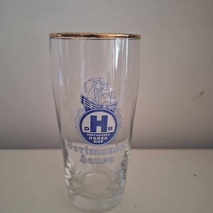 Gläser Dortmunder Hansa Bier with Goldrand 0.20 CL