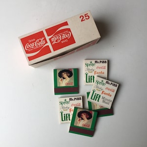 Coca-Cola matches matches Vintage Collecting Brand Logo Advertising