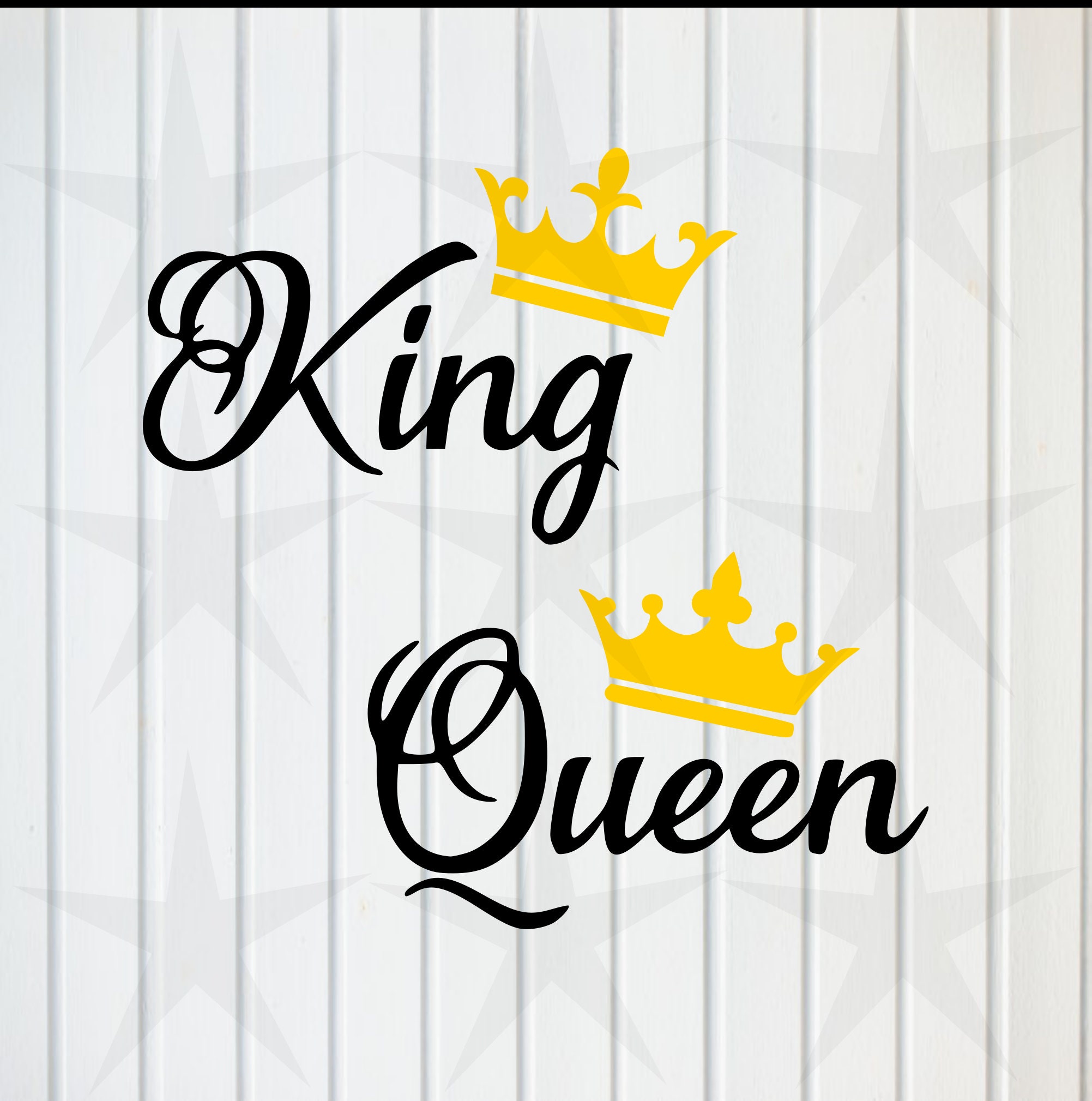 king & queen svg, king svg, queen svg, Clipart, Cricut, Silhouette, Cut  File, Vector, Vinyl File, Eps, Png, Dxf, Svg, Pdf