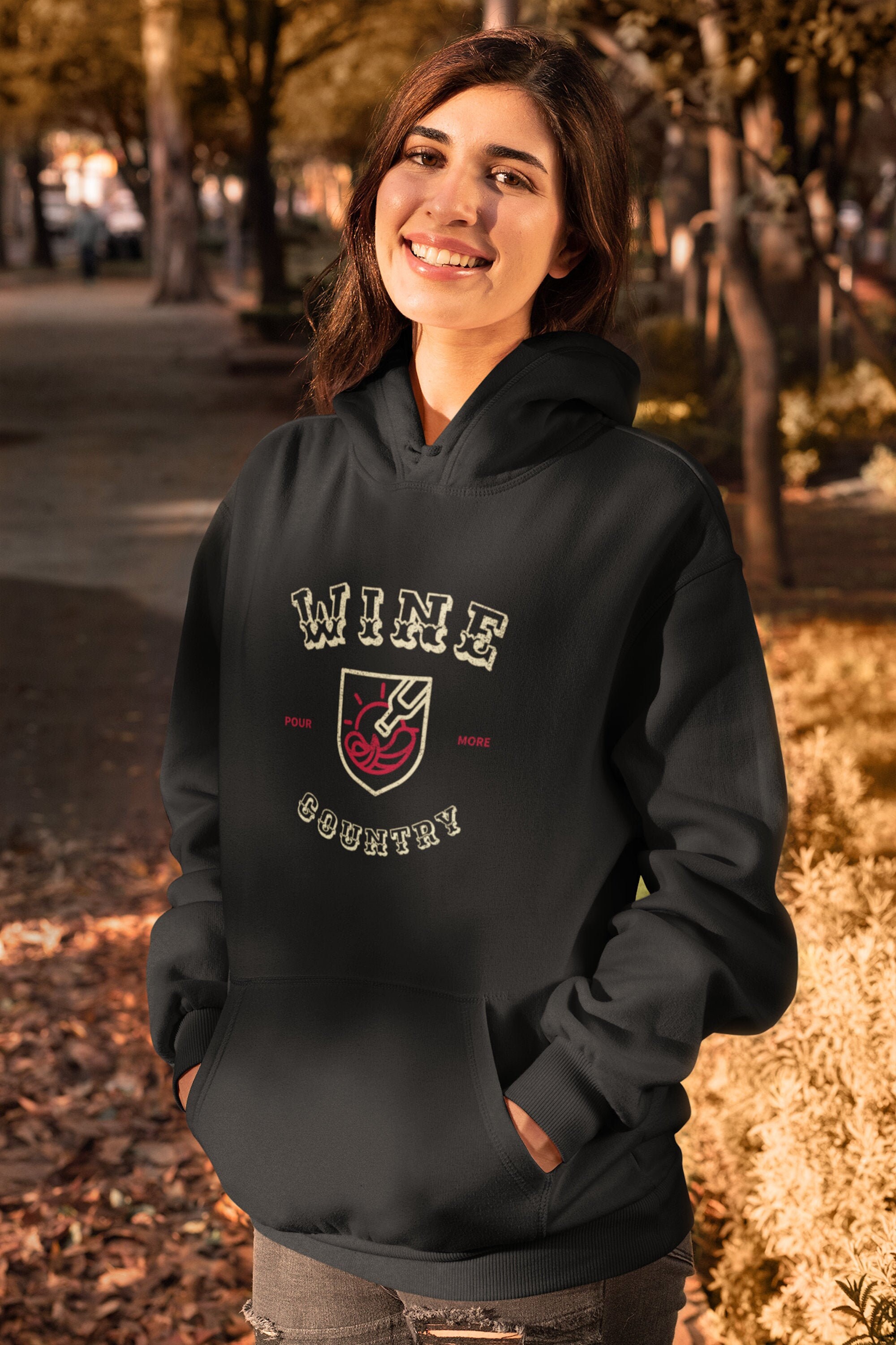 Pour More Wine Country Unisex Heavy Hooded Sweatshirt Hoodie - Etsy Canada