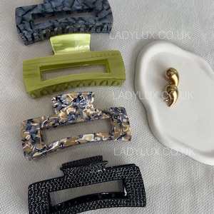 New LADYLUX XXL Jumbo Hair Claw Clip, Extra Large Claw Clip, Mega Size Claw Clip great for Extra Thick Hair