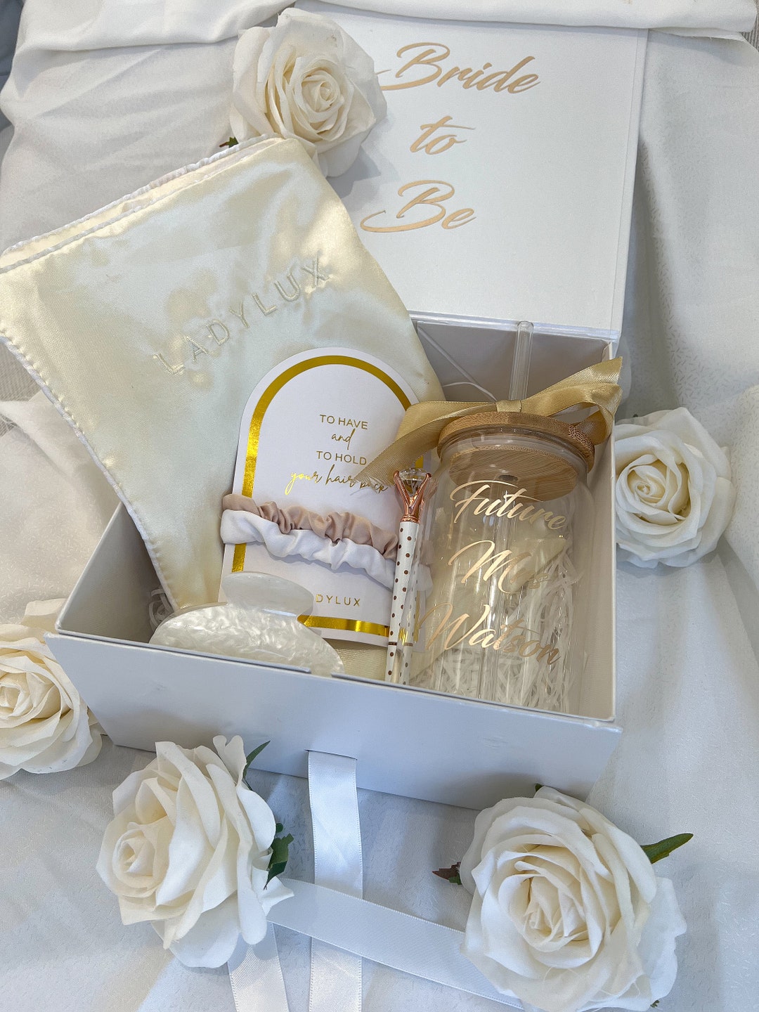 Bride to Be Bridal Engagement Gift Basket Present, Bride Gift, Bridal ...