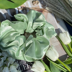 XL Large Anti-Breakage Satin Silk Hair Scrunchie by LADYLUX