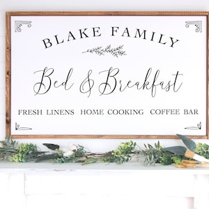 SVG Bed and Breakfast | Gepersonaliseerde | Familie | Boerderij | png, dxf, svg