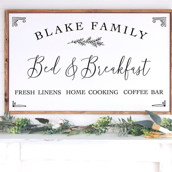 SVG Bed and Breakfast | Personalized | Family | Farmhouse | png, dxf, svg
