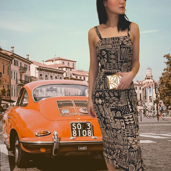 Vintage Hawaiian Wiggle Dress