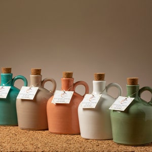 Handmade Ceramic Bottle with superior quality Tuscan Extra Virgin Olive Oil, olive oil dispenser