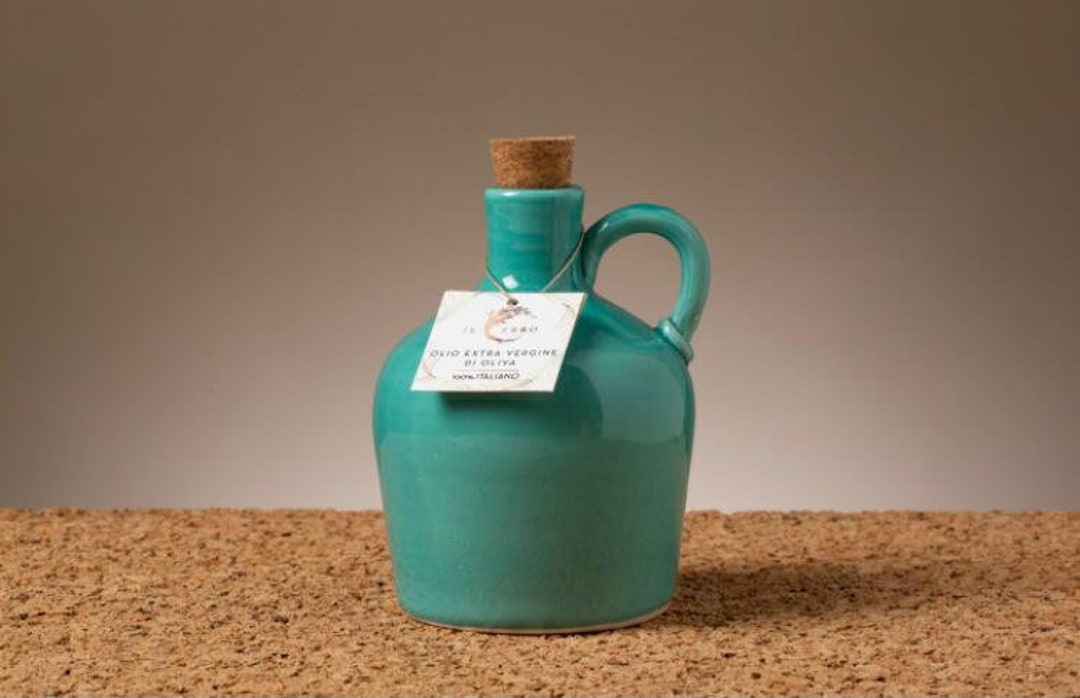 Olive Oil Bottle Ceramic Bottle Dispenser With Superior Etsy