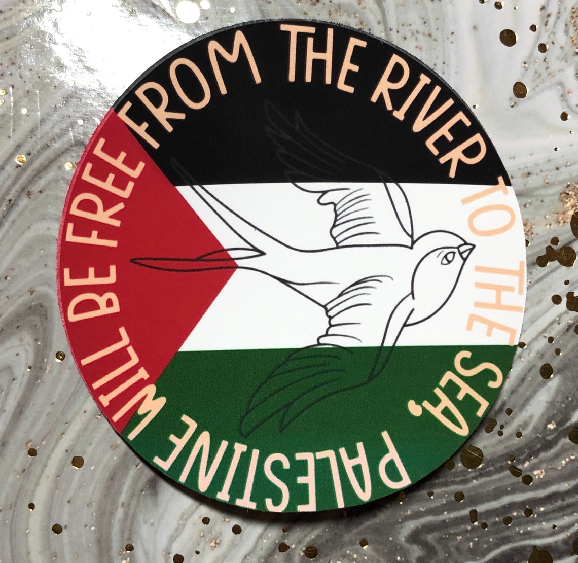 From the river to the sea Palestine will be free stickers | Etsy