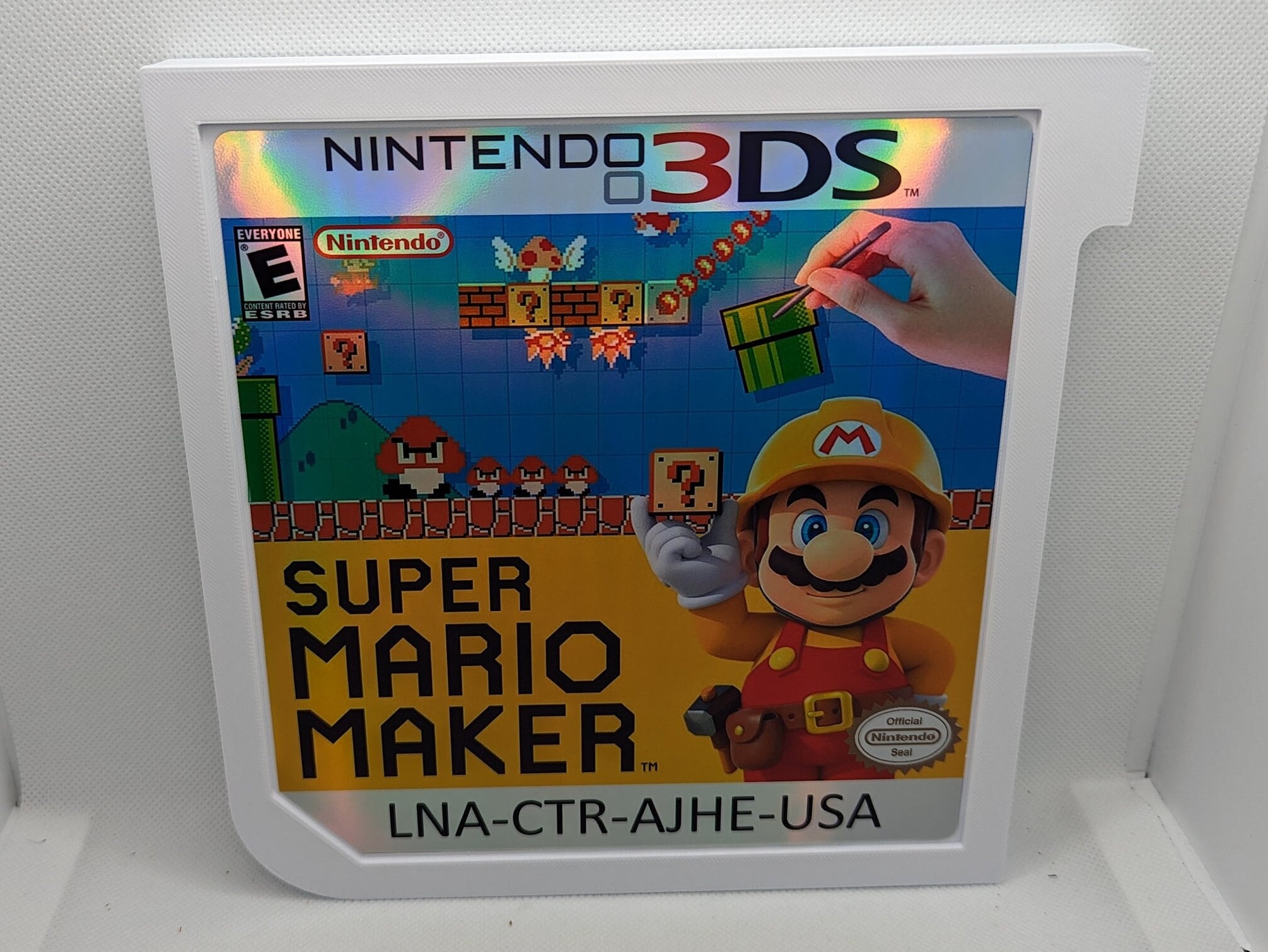 Giant Nintendo 3DS Cartridge Mario Maker - Etsy