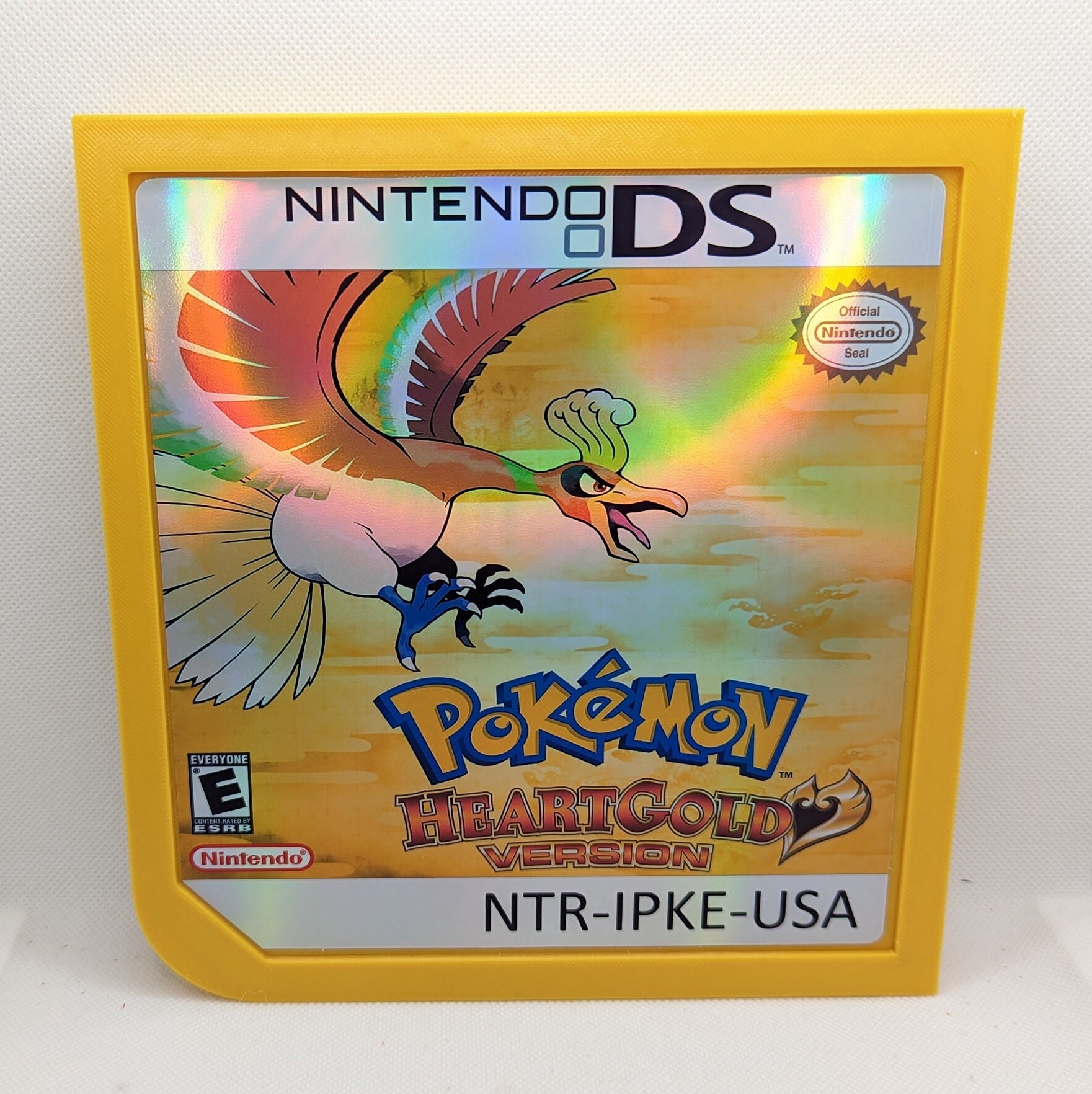 Giant Nintendo DS Cartridge Decoration Pokemon Heart Gold / 