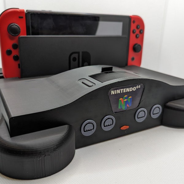 Nintendo 64 Switch Dock Decoration with 10 Cartridge Holder