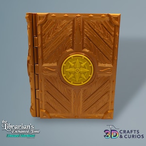Classically Bound Spellbook for Card Game or Dice Storage