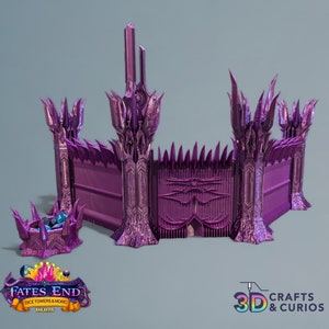 Necrotic Lord DM / GM Screen with Dice Towers