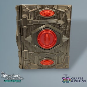 Wood & Wrought Spellbook for Card Game or Dice Storage