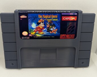 Giant Super Nintendo Cartridge Decoration - The Magical Quest - Mickey Mouse