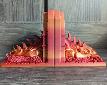 Sleeping Dragon Bookends