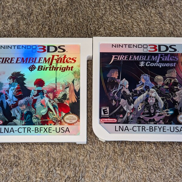 Giant Nintendo 3DS Cartridge Decoration - Fire Emblem Fates: Conquest / Birthright