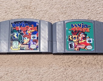 Nintendo 64 Banjo-kazooie Cartridge With Free Fast Shipping 