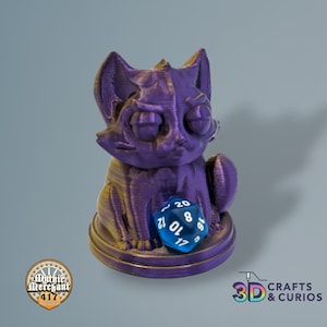 Skeptical Cat Dice Guardian