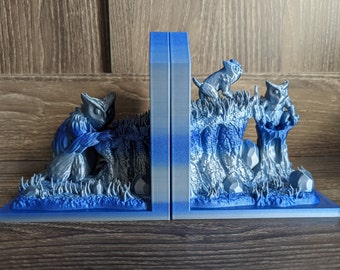 Owlbear and Cubs Bookends
