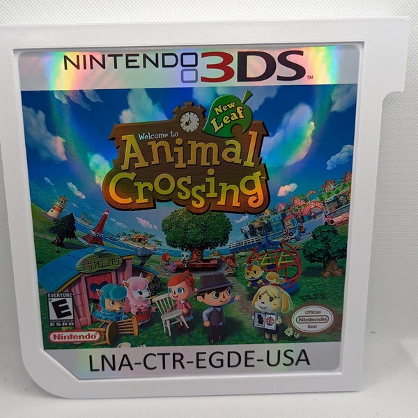Giant Nintendo 3DS Cartridge Decoration - Animal Crossing New Leaf