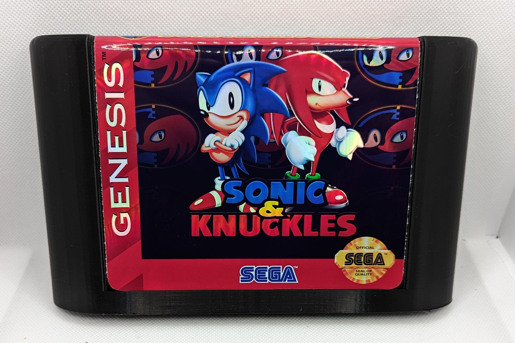 Sonic Chaos Quest Ultimate Repro Sega Genesis Game Cart 