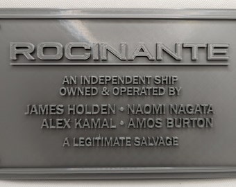 3D Rocinante Ship Wall Plaque | The Expanse