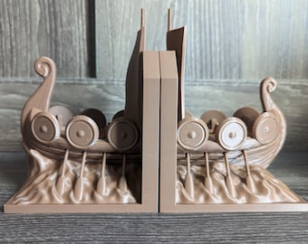 Viking Longship Bookends