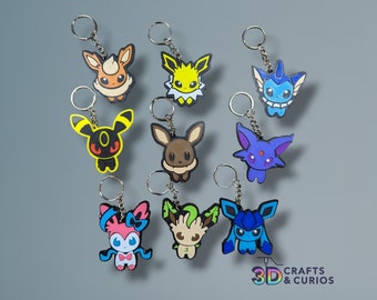 Keychain Eevee Evolutions