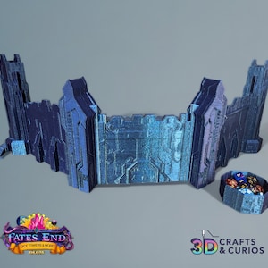 Alien City DM / GM Screen with Dice Towers