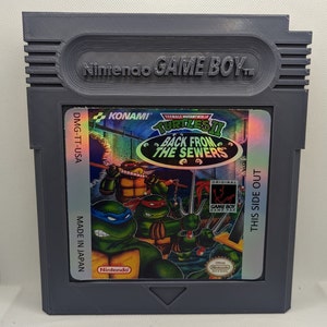 Giant Gameboy Cartridge Decoration - Teenage Mutant Ninja Turtles II: Back from the Sewers