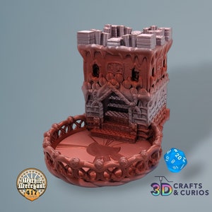 Gingerbread House Dice Tower
