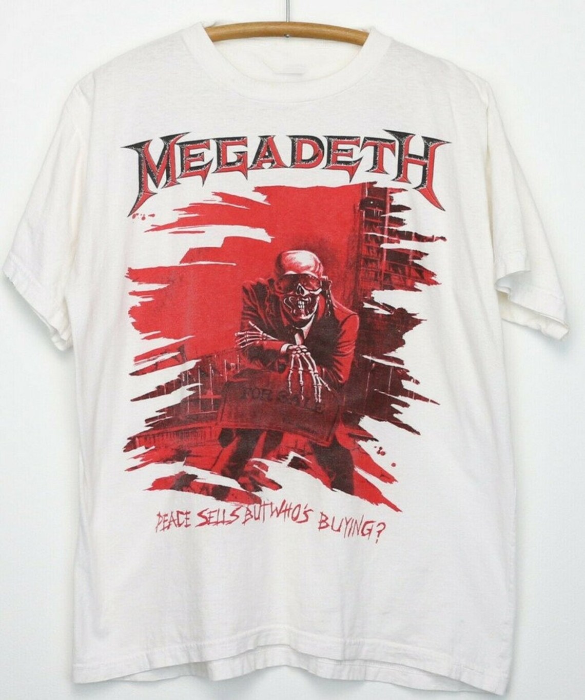 white megadeth t shirt