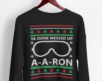 a aron christmas sweater