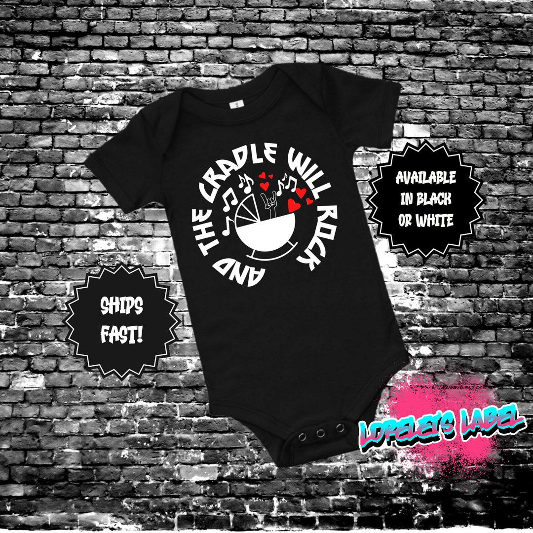 Rock Music Baby Clothes, and the Cradle Will Rock, Baby Devil Horns