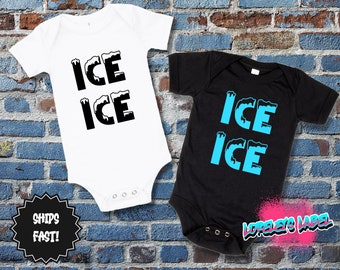 Ice Ice Baby Onesie®, Rap Music Baby Clothes, Funny Pregnancy Announcement